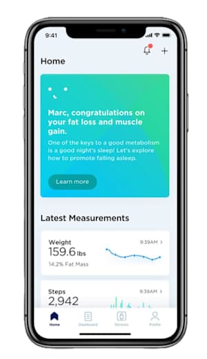 Withings Health Mate app for smart scales